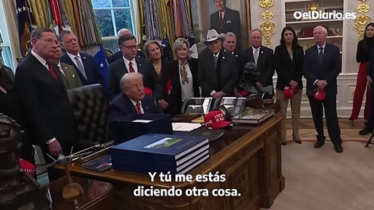 Trump, a una periodista que le pregunta por las víctimas de Epstein: "Eres una mujer joven, no te he visto sonreír en 10 años"