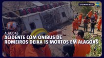Acidente com ônibus mata 15 pessoas em Alagoas