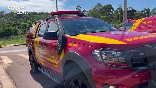 Trabalhador fica ferido após ser atingido por saco de cimento em obra em Cascavel