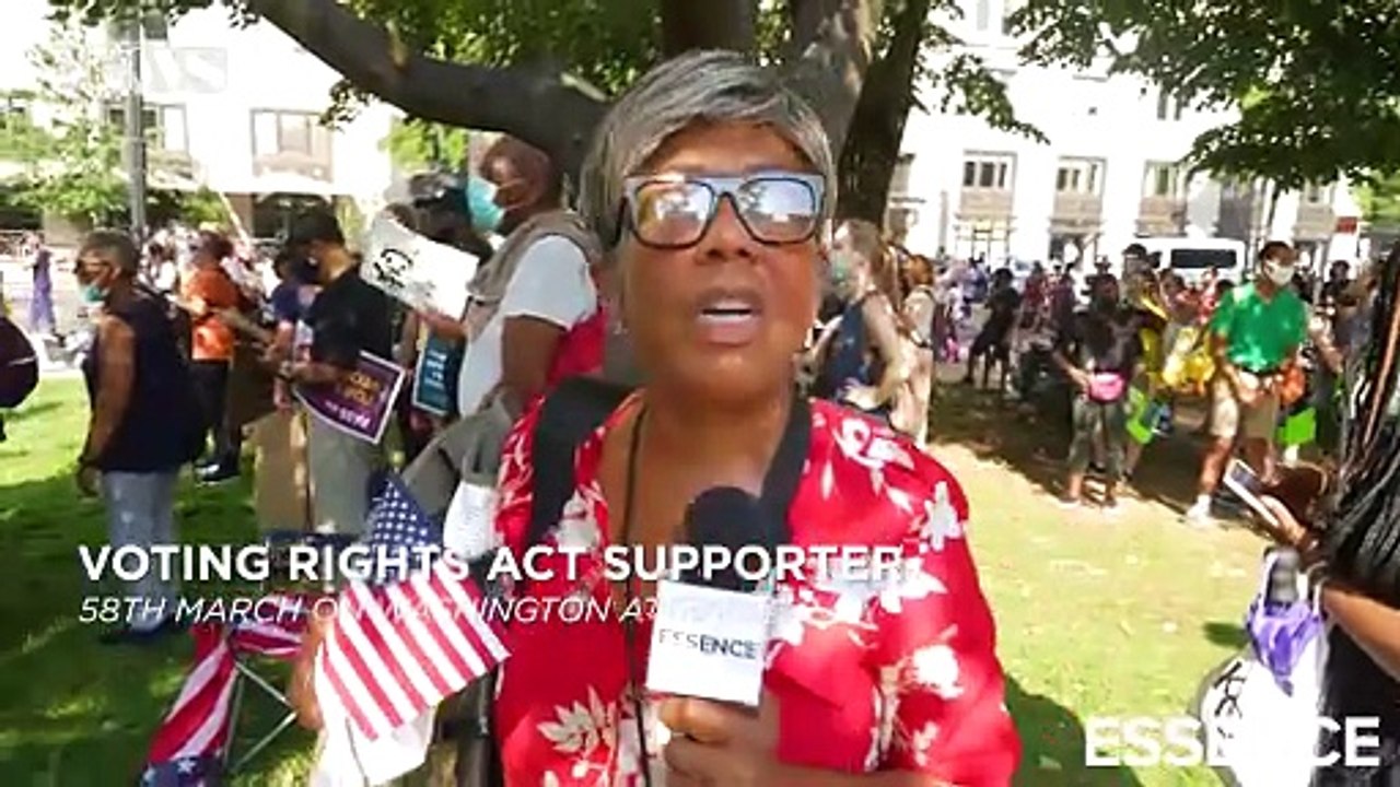 The 58th Anniversary of the March on Washington | Activists and supporters march in support of the John Lewis Voting Rights Act