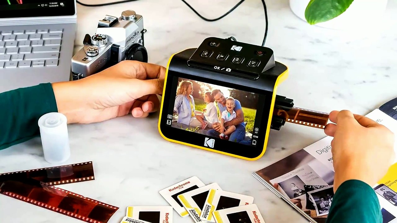 KODAK Film & Slide Scanner: Digitize 135, 126, 110 Negatives & Slides to 22MP JPEG