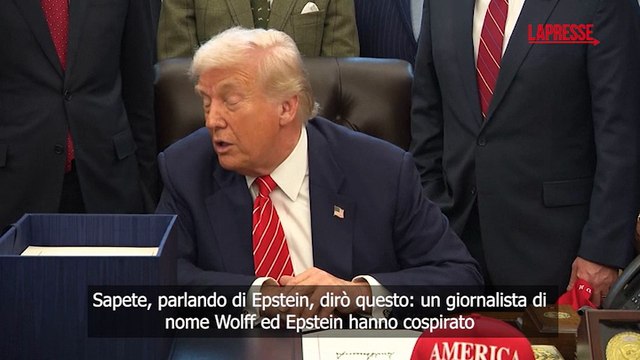 Caso Epstein, Trump: ? un problema dei democratici, non dei repubblicani