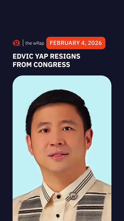 Congressman Edvic Yap, implicated in flood control scandal, resigns