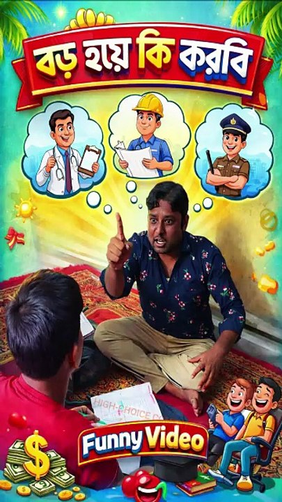 "বড় হয়ে কি করবি" | বাংলা ফানি ভিডিও | Bangla Funny Video |  #ComedyVideo #funnyvideos  #comedy