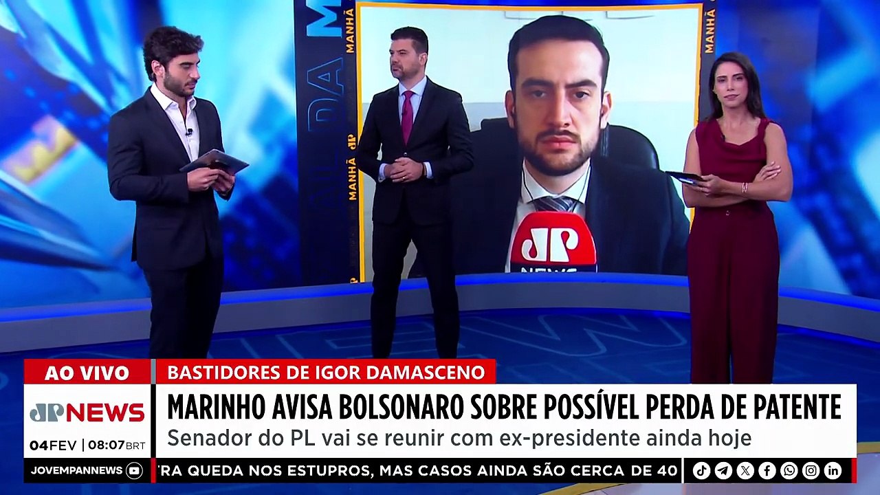 ELEIÇÕES PRESIDENCIAIS / BOLSONARO PODE PERDER PATENTE | JORNAL DA MANHÃ - 2° EDIÇÃO - 04/02/26