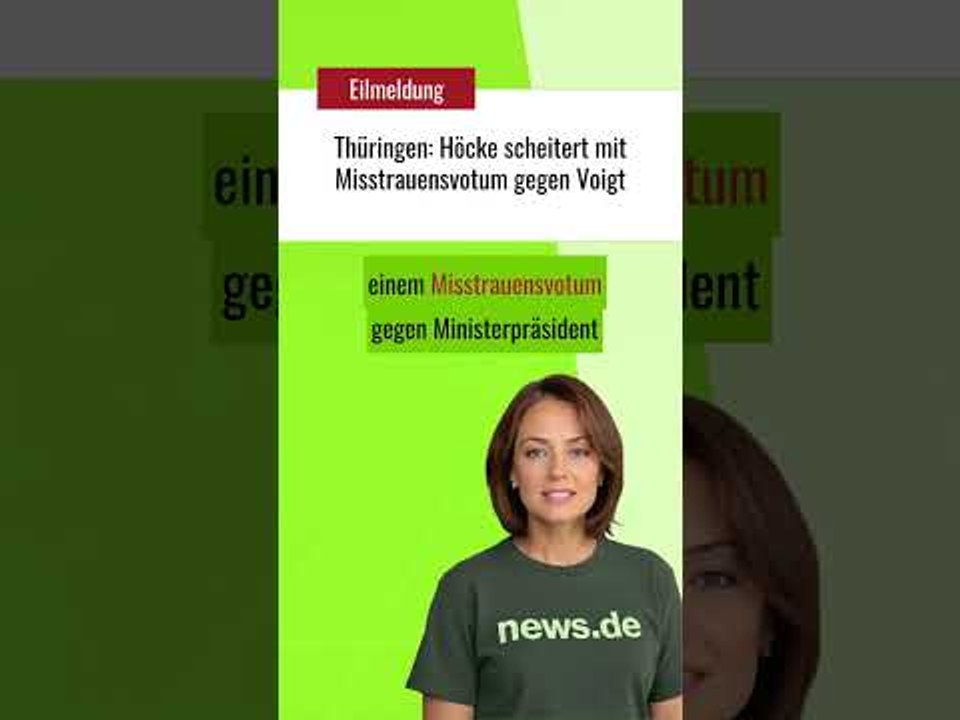 Thüringen: Höcke scheitert mit Misstrauensvotum gegen Voigt