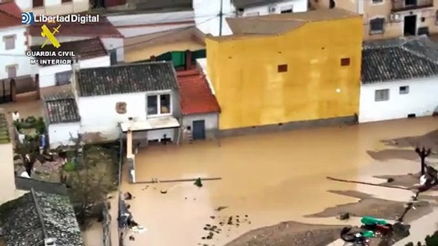 Estas son las imágenes áreas que deja la borrasca Leonardo a su paso por Granada