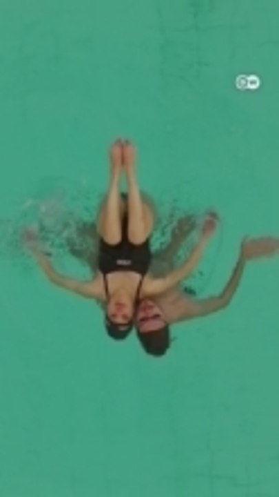Synchronized swimmer with Down Syndrome