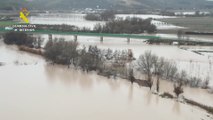 Fueres inundaciones en Málaga tras el paso de la tormenta Leo