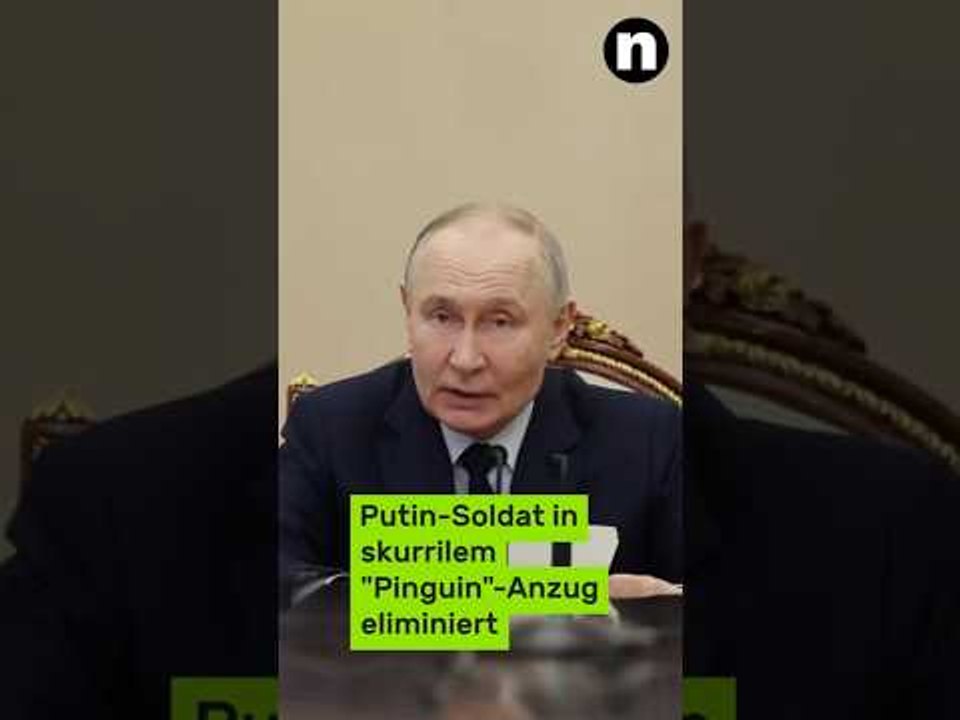 Tarnung misslingt völlig - Putin-Soldat in skurrilem 'Pinguin'-Anzug eliminiert