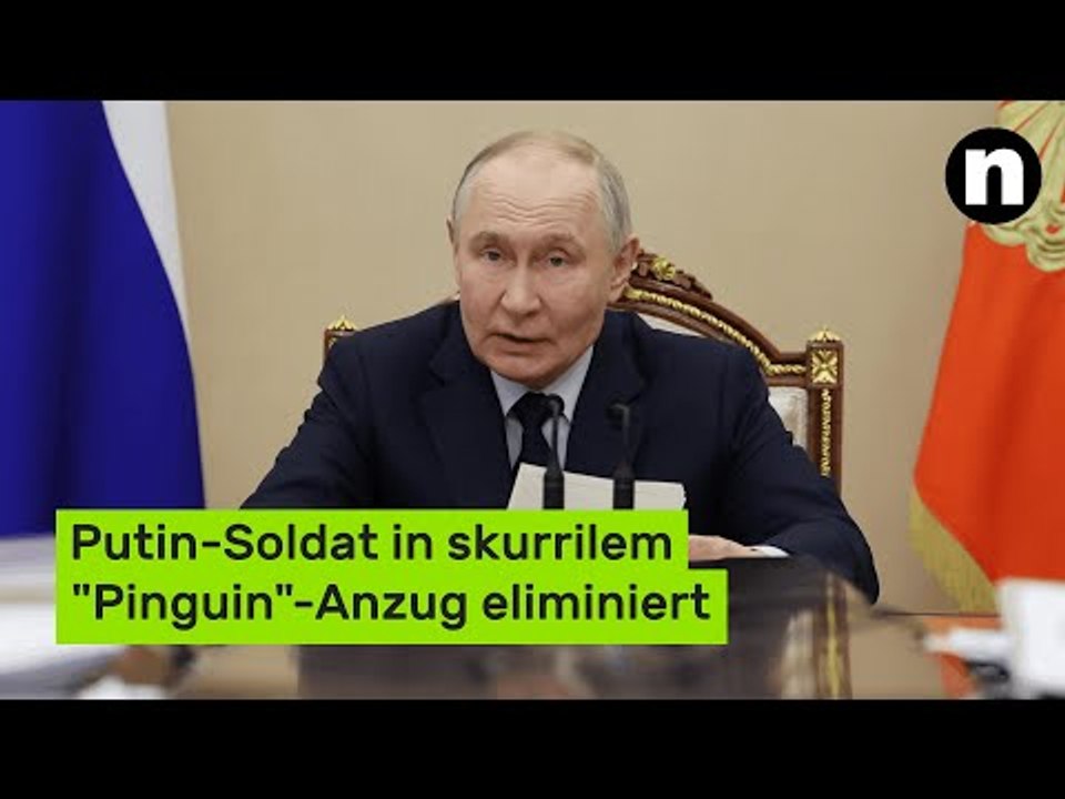 Putin-Soldat in skurrilem 'Pinguin'-Anzug eliminiert
