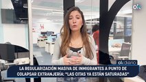 La regularización masiva de inmigrantes a punto de colapsar Extranjería: 