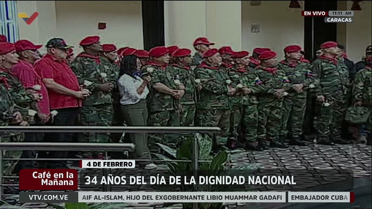 Combatientes del 4F conmemoran los 34 años del Día de la Dignidad Nacional