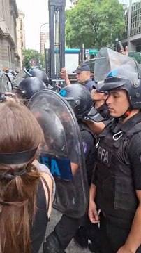 Represión en las inmediaciones del Congreso