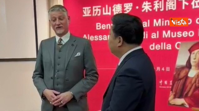 Giuli inaugura mostre su Pompei e Palladio a Pechino: Bene collaborazione culturale con la Cina