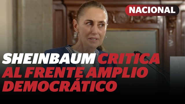 Sheinbaum responde a críticas del Frente Amplio sobre reforma electoral | Reporte Indigo