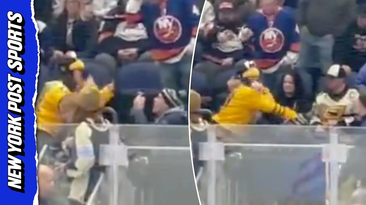 Penguins fan attacks Islanders supporter — while she's already getting kicked out of UBS Arena