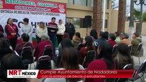Cumple Ayuntamiento de Nadadores con la entrega de becas a estudiantes