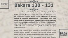 Esad Mansur - Bakara Suresi Tefsiri 130-131