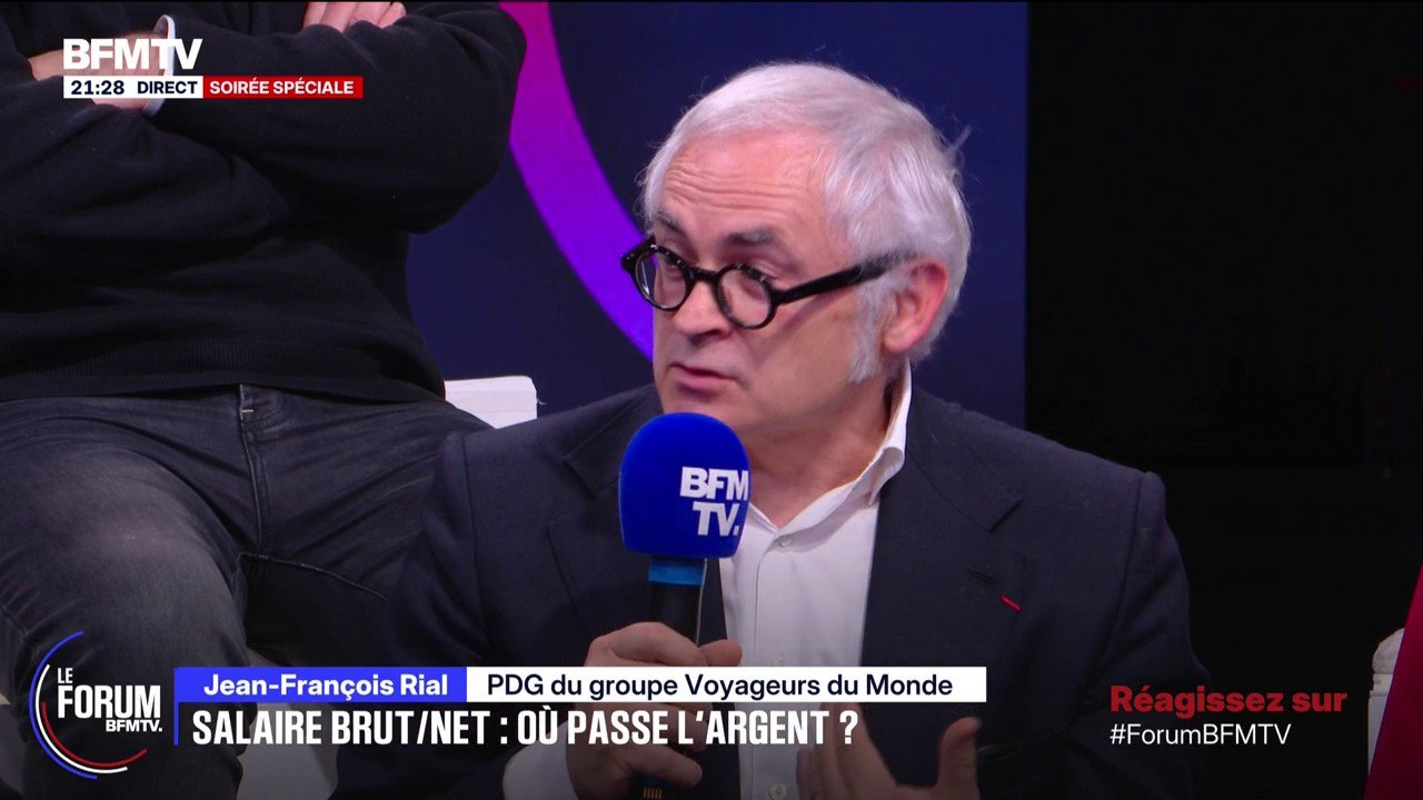 FORUM BFM - "Si on économisait en particulier sur les retraites, on pourrait le mettre sur les fiches de paies", estime Jean-François Rial, PDG du groupe Voyageurs du Monde