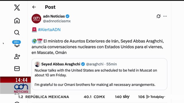 🚨¡Última Hora! Irán y EE.UU. vuelven a la mesa: anuncian conversaciones nucleares en Omán