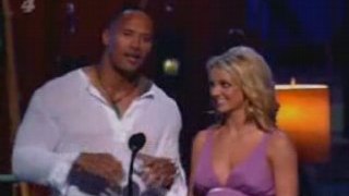 The Rock & Britney Spears together (Teen Choice Awards 2003)