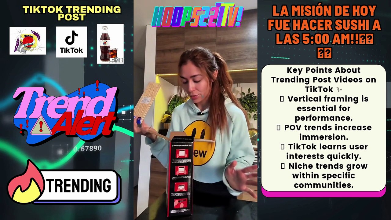 #TikTok✨ #Trending Post: #Alebanana Ep5 La misión de hoy fue hacer sushi a las 5:00 am!!🍱🍣🌚🌙