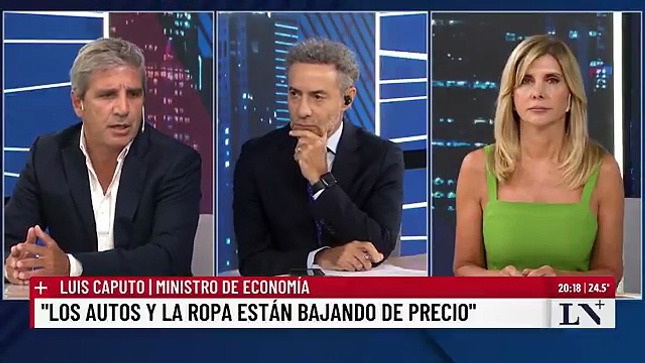 Caputo dijo que él y Milei no estaban de acuerdo con cambiar el índice de inflación
