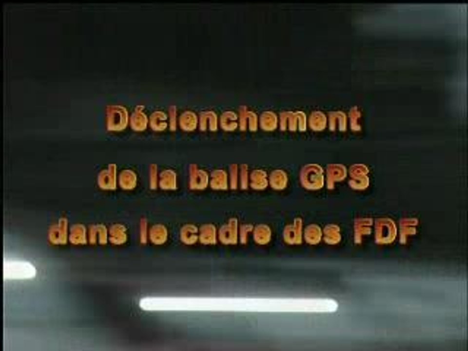 Déclanchement d'une balise GPS