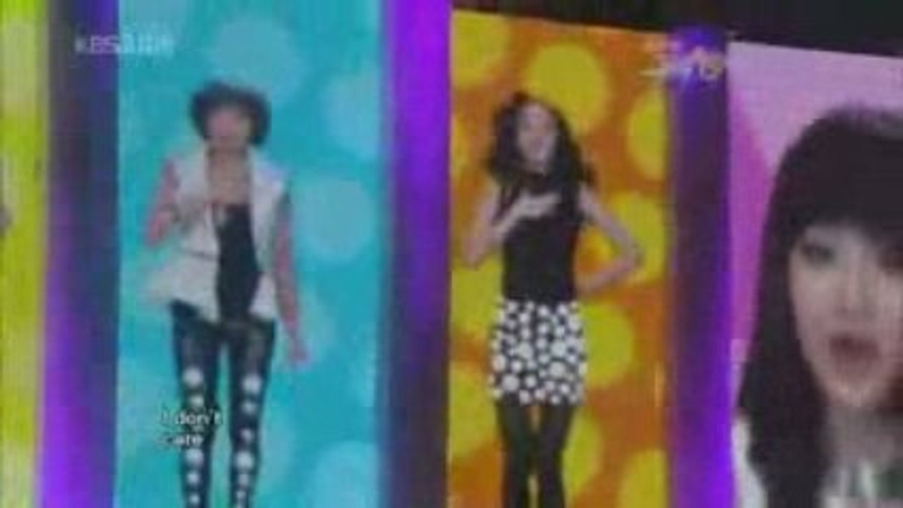 [10 07 09] 2NE1 Pretty boy + I don't care LIVE