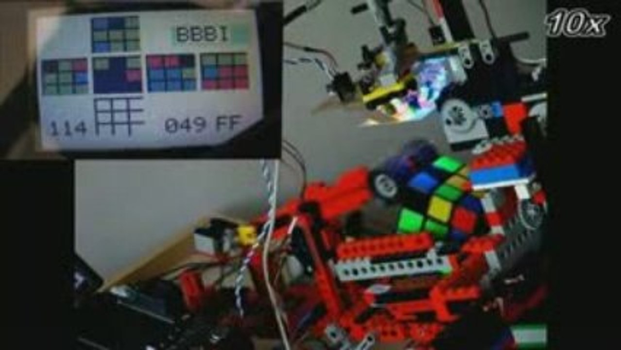 Rubik's Cube solving robot