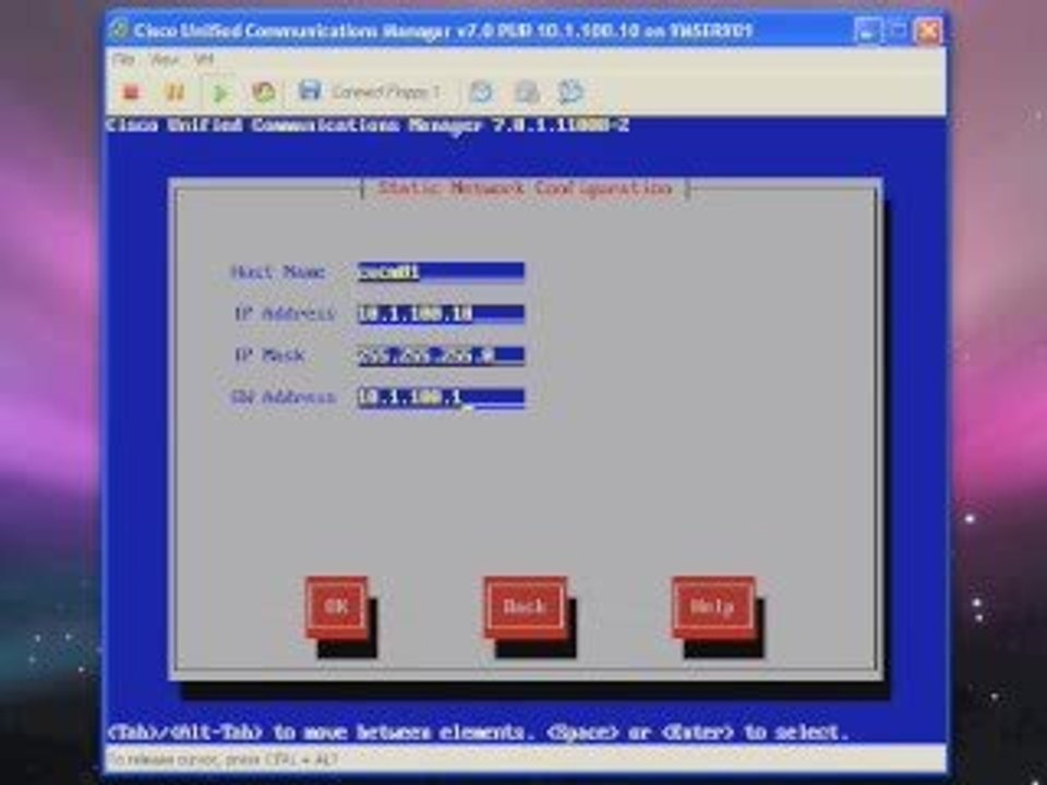 Installing CUCM v7 Publisher on VMware