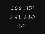 Test 308 HDI 1.6L 110ch o2programmation