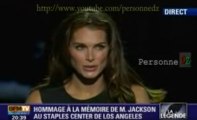Brooke Shields Jermaine Jackson Hommage pour Michael jackson
