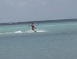 Kitesurf session in St Francois  Guadeloupe. Кайтсёрф