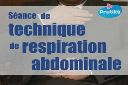 Séance de technique de respiration abdominale.