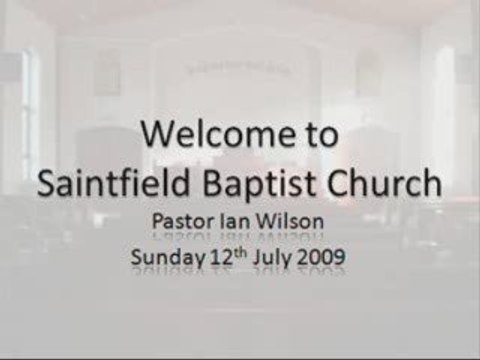 120709 - Morning Service - Part 1