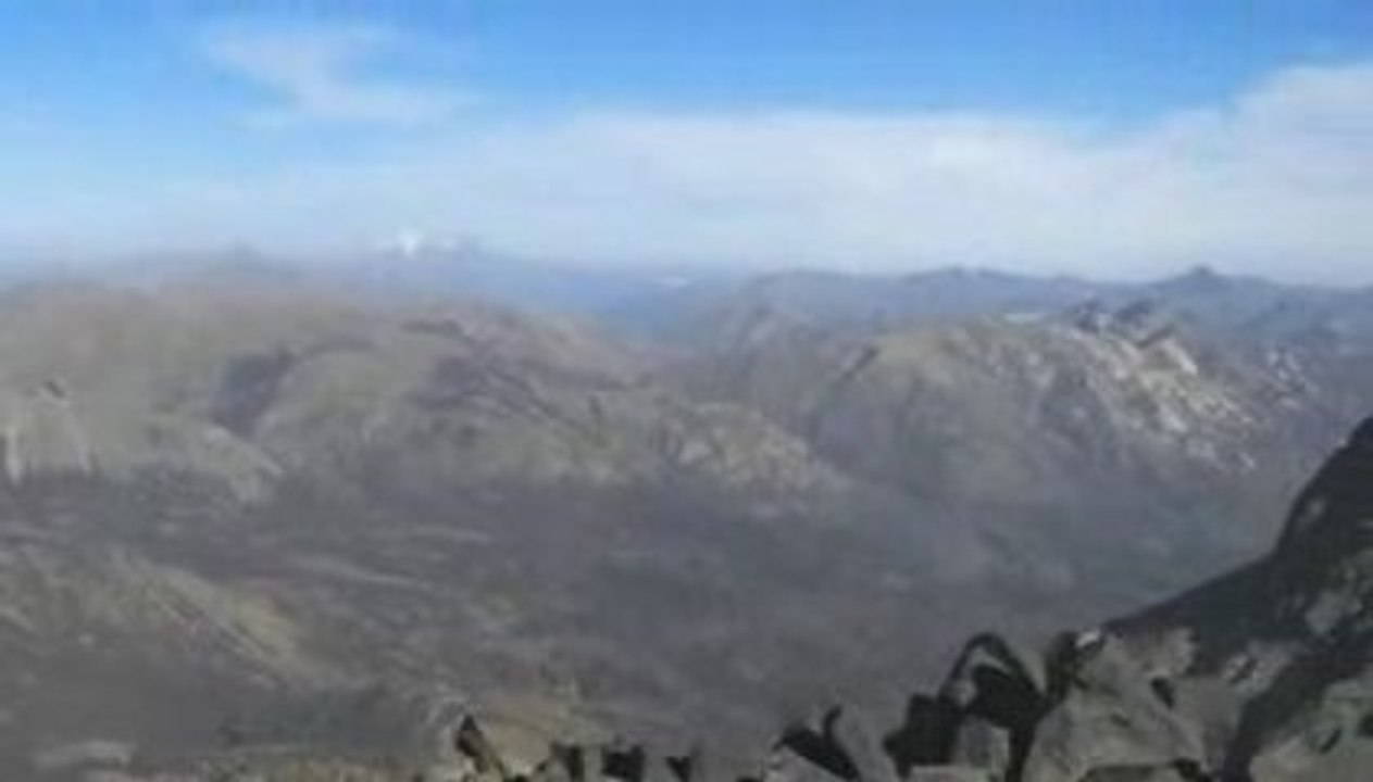 Vue des sommets de Chillan