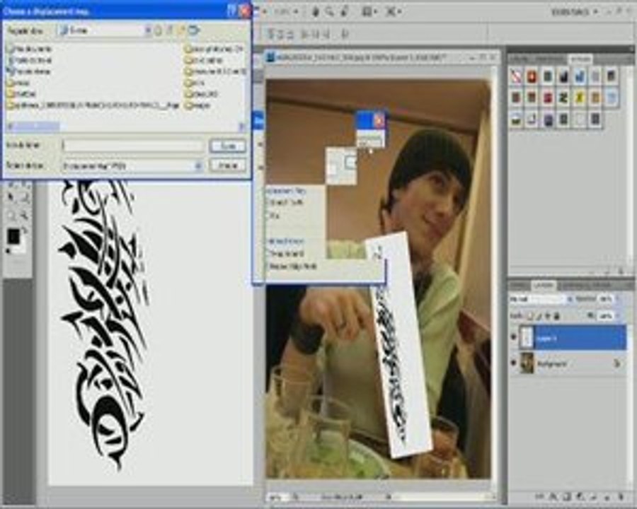 [tutoriel photoshop] incruster un tatouage 2