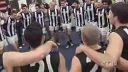 Collingwood CTV: Watch the team sing the song after round 15