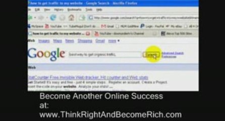 1st Google- Guaranteed Organic Web Traffic **Raw & Exposed**