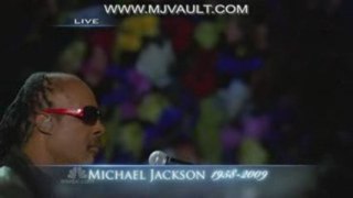Michael Jackson Memorial Service - Stevie Wonder Performance
