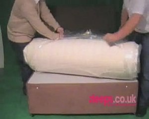 Double memory foam mattress