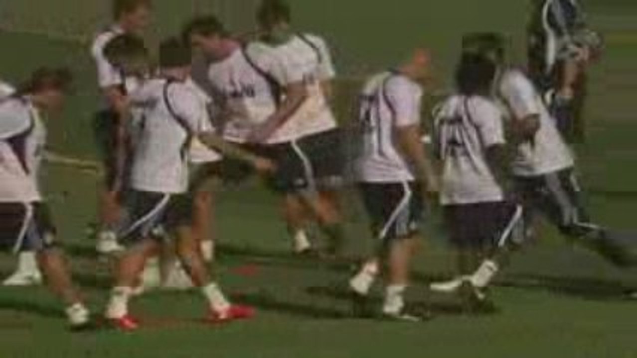 Cristiano Ronaldo First Training Session with Real Madrid