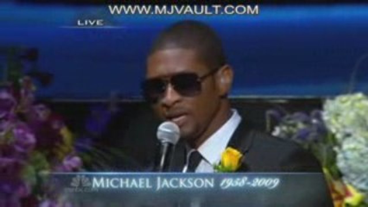 Usher Singing "Gone Too Soon" @ Michael Jackson Memorial