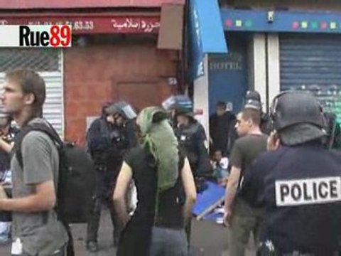 Affrontements avec la police à Montreuil le 13 juillet 2009