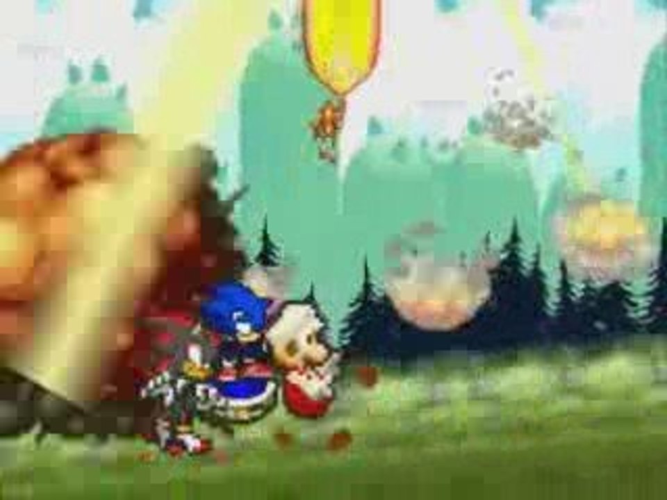 SMBZ Battles:Mario's Team VS Super Mecha Sonic