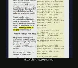 Learn how to Stop Snoring