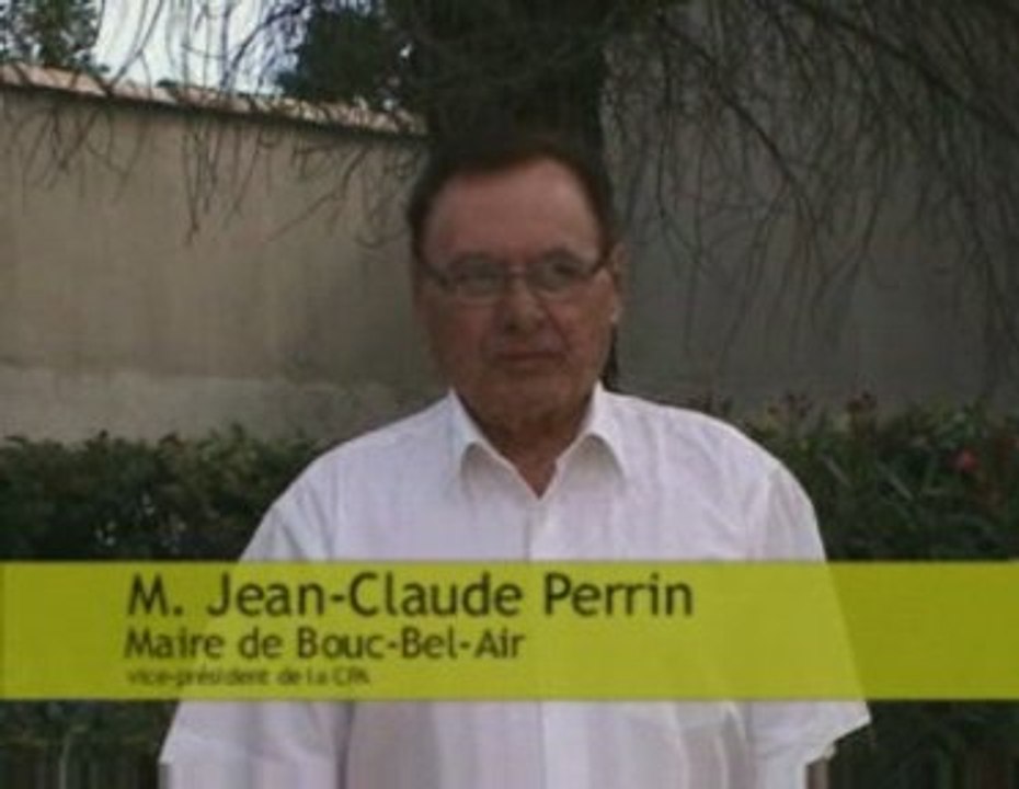 M. Jean-Claude Perrin, maire de Bouc-Bel-Air soutient Maryse