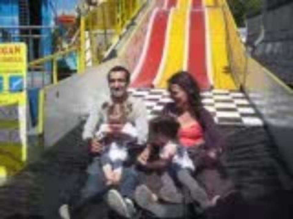 Toboggan avec Dany